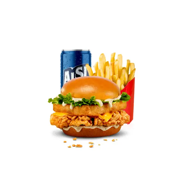 dfc-sohar - COMBO CRUNCHY BURGER
