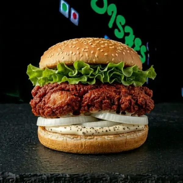 dishes-family-restaurant - Chicken Tikka Burger