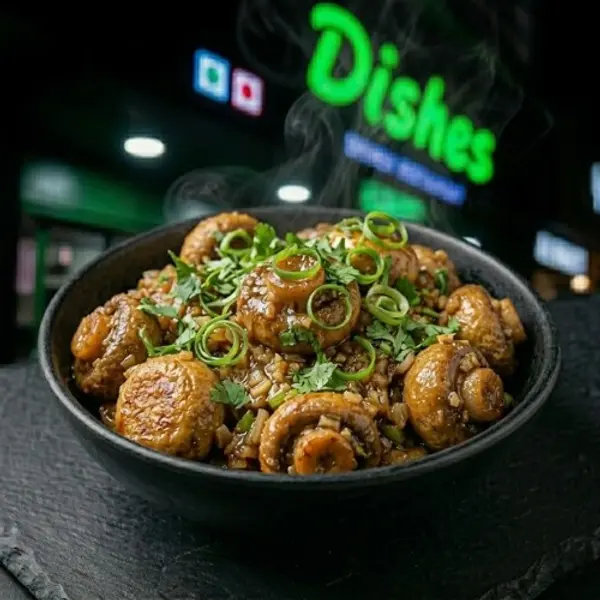 dishes-family-restaurant - Mushroom Manchurian
