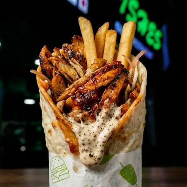 dishes-family-restaurant - Only Chicken Shawarma with Fries