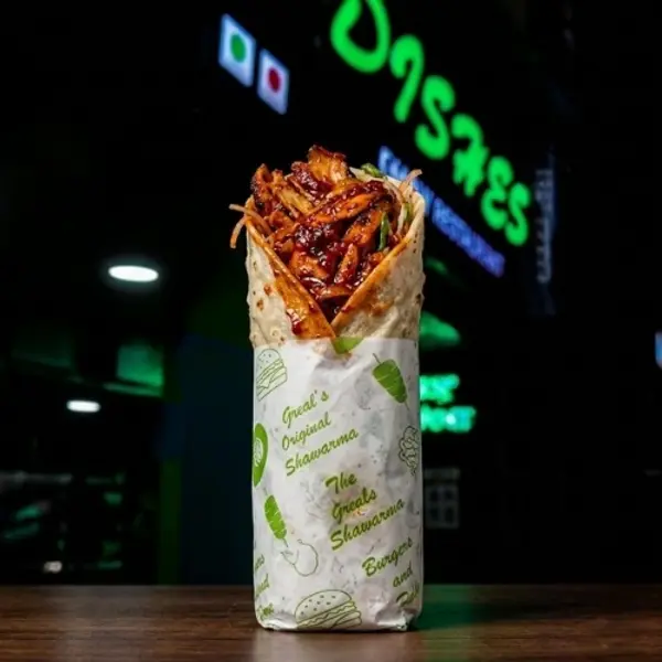 dishes-family-restaurant - Schezwan Chicken Shawarma