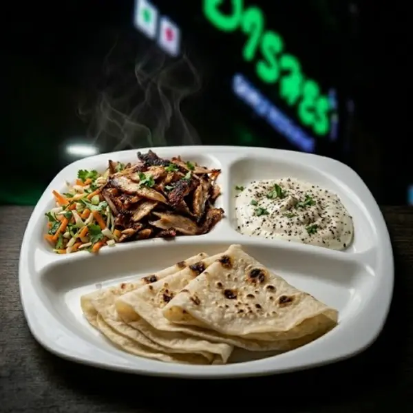dishes-family-restaurant - Plate Salad Chicken shawarma