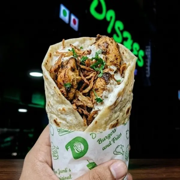 dishes-family-restaurant - Fried Onion Chicken Shawarma