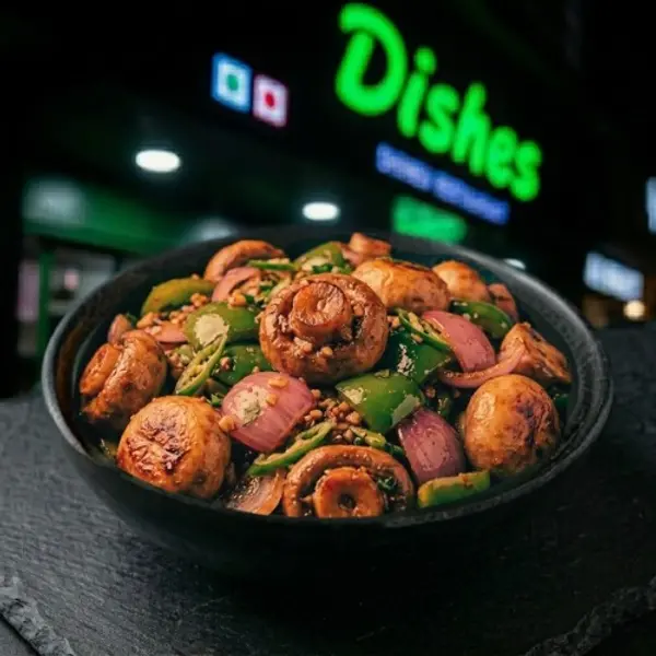 dishes-family-restaurant - Mushroom Chilli