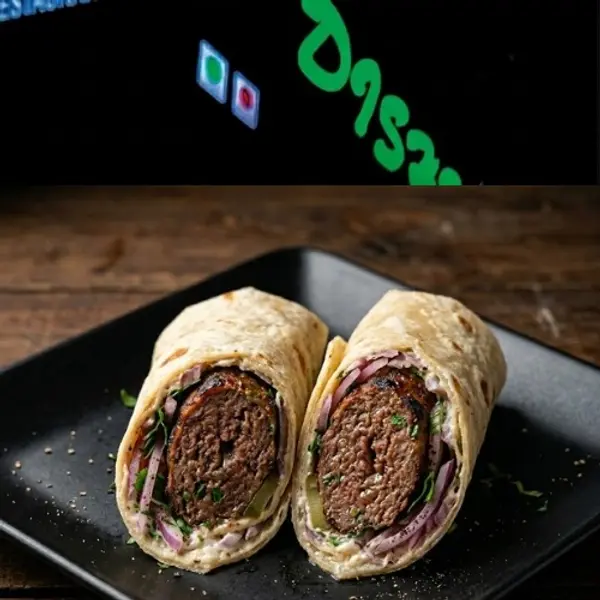 dishes-family-restaurant - Mutton Seekh Kabab Wrap