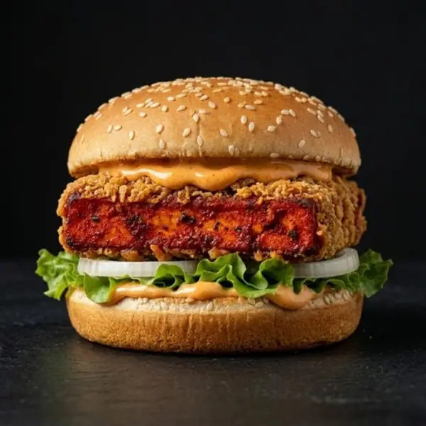 dishes-family-restaurant - Paneer Tikka burger