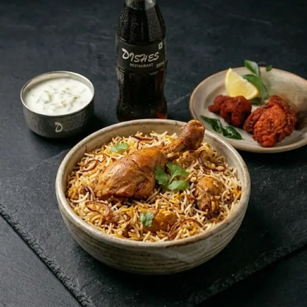 dishes-family-restaurant - Regular Biriyani Combo