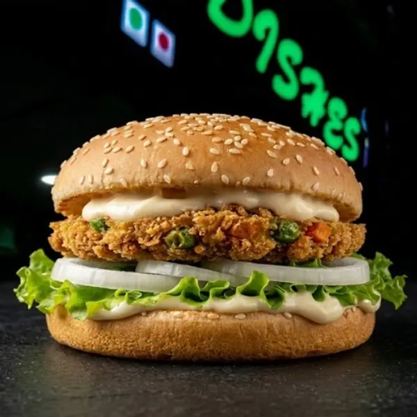 dishes-family-restaurant - Veg Grilled Burger