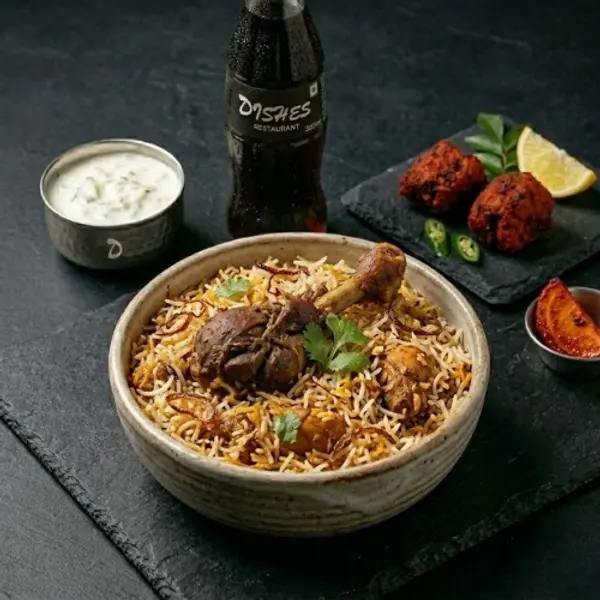 dishes-family-restaurant - Mini Mutton Biriyani Combo