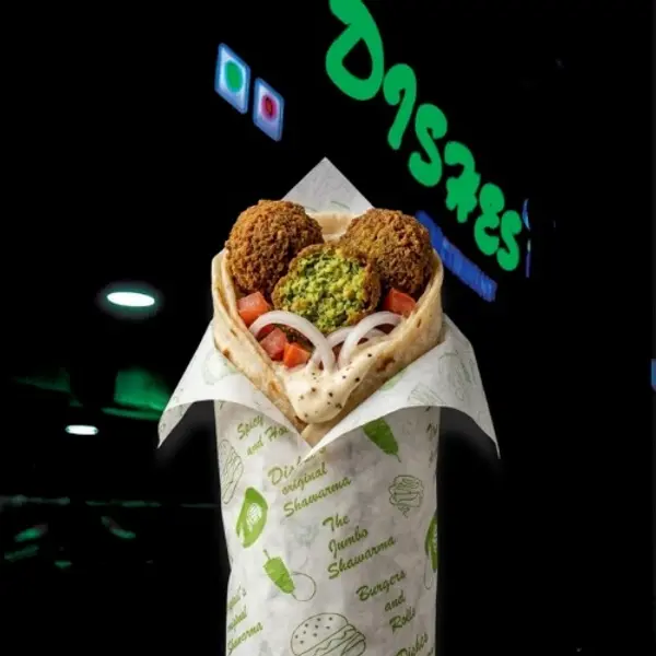 dishes-family-restaurant - Veg Falafel Roll