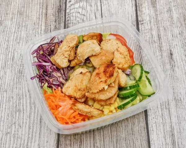 dr-toast - Salade poulet pané"shnitzel" 🥗🐔🍗