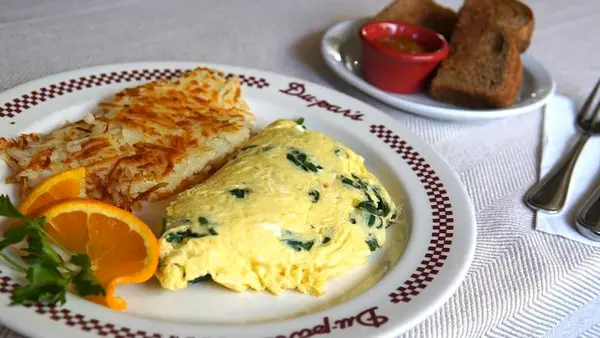 du-pars-restaurant - Baby Spinach & Jack Cheese Omelette