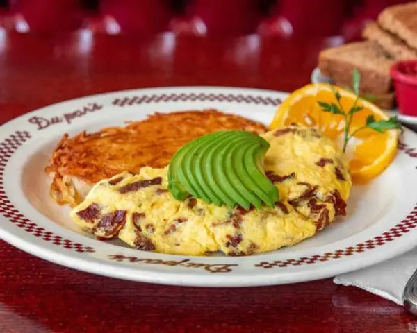 du-pars-restaurant - Apple Smoked Bacon, Avocado & Jack Cheese Omelette