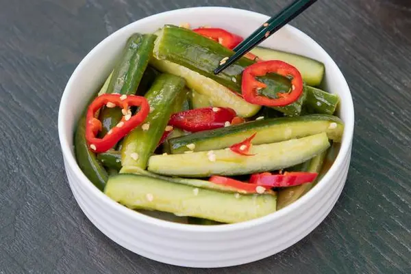 dumpling-time - Cucumber, Fresno Chili Salad