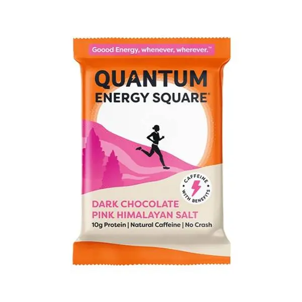 earthbar - Quantum Energy Square - Dark Chocolate Pink Himalayan Salt