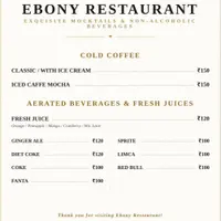 ebony-restaurant - AERATED BEVERAGES & FRESH JUICE