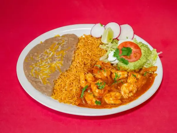 el-tesoro-taqueria-grill - Camarones a la diabla (Spicy Shrimp)