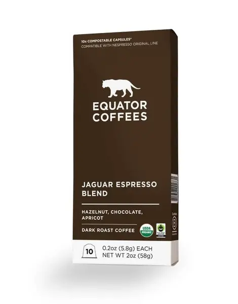 equator-coffees - Nespresso Pods - Jaguar Espresso Fair Trade Organic