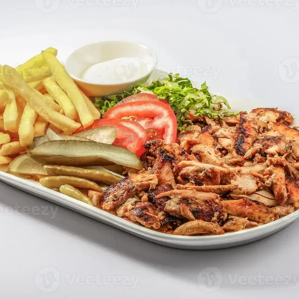 exit-caff - Lebanese chicken shawarma plate