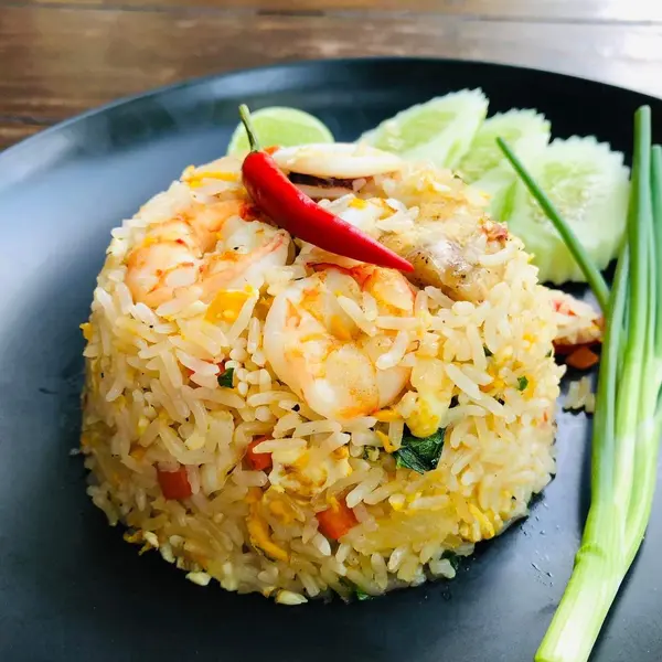 fishermans-restaurant-and-bar - Fried Rice Seafood with Vegetables