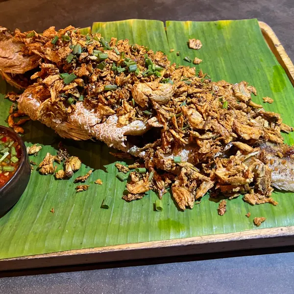 fishermans-restaurant-and-bar - Whole Fish Deep Fried Garlic and Black Pepper