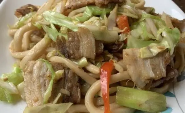 franks-noodle-house - Pork Belly Hand-Pulled Noodles五花肉炒面