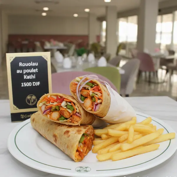 gadileh-resort-hotel-tadjurah - Rouleau au poulet Kathi
