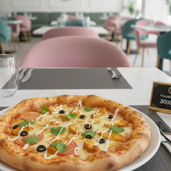 gadileh-resort-hotel-tadjurah - Pizza au poulet au beurre