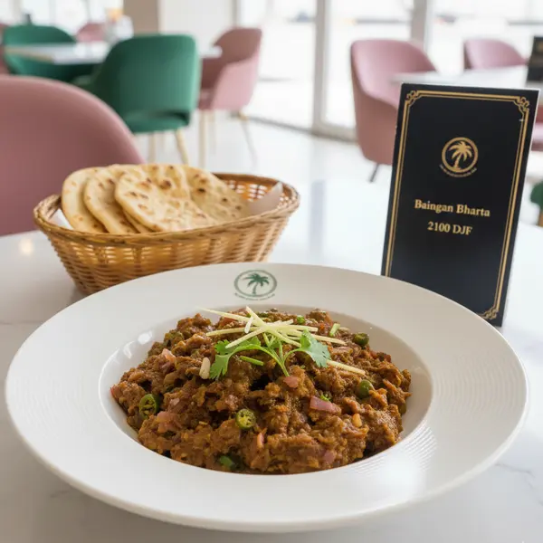 gadileh-resort-hotel-tadjurah - Baingan (Aubergine) bharta