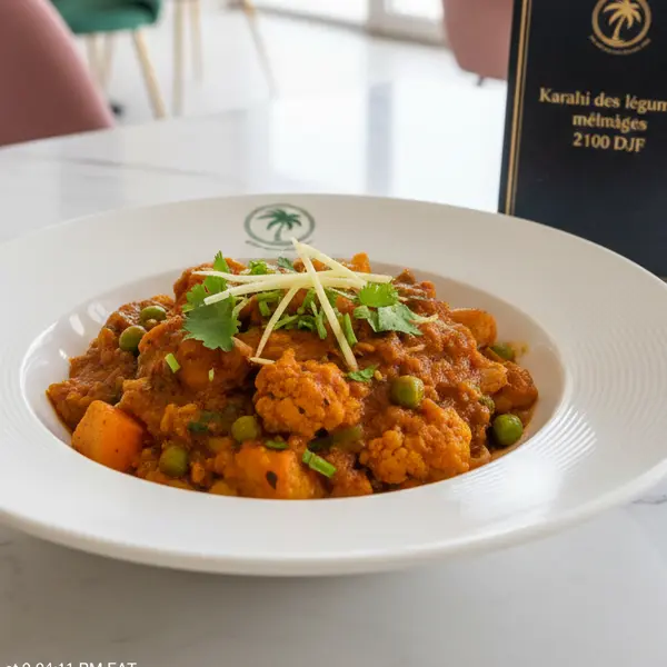 gadileh-resort-hotel-tadjurah - Karahi des légumes mélangés OU Masala