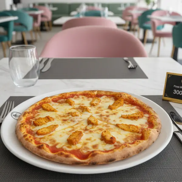 gadileh-resort-hotel-tadjurah - Pizza tikka au poulet