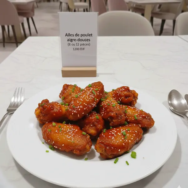 gadileh-resort-hotel-tadjurah - Ailes de poulet aigre-douces (8 ou 12 pièces)