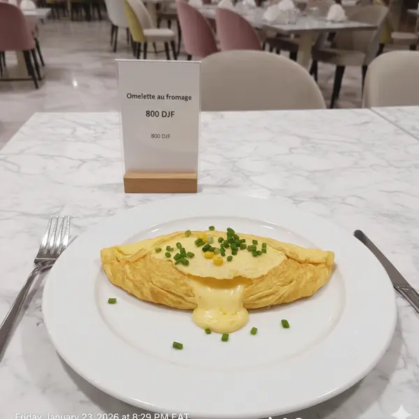 gadileh-resort-hotel-tadjurah - Omelette au fromage
