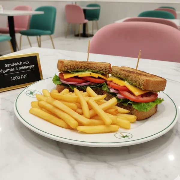 gadileh-resort-hotel-tadjurah - Sandwich aux légumes à mélanger