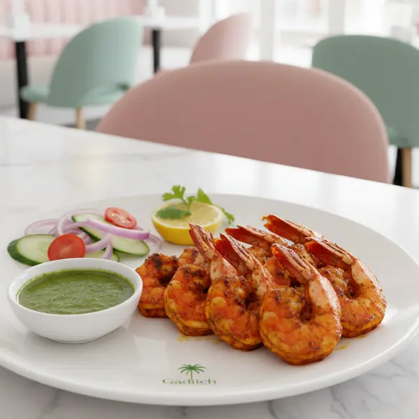 gadileh-resort-hotel-tadjurah - Crevettes Tikka