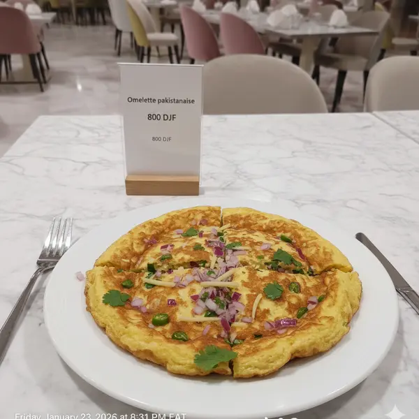 gadileh-resort-hotel-tadjurah - Omelette pakistanaise