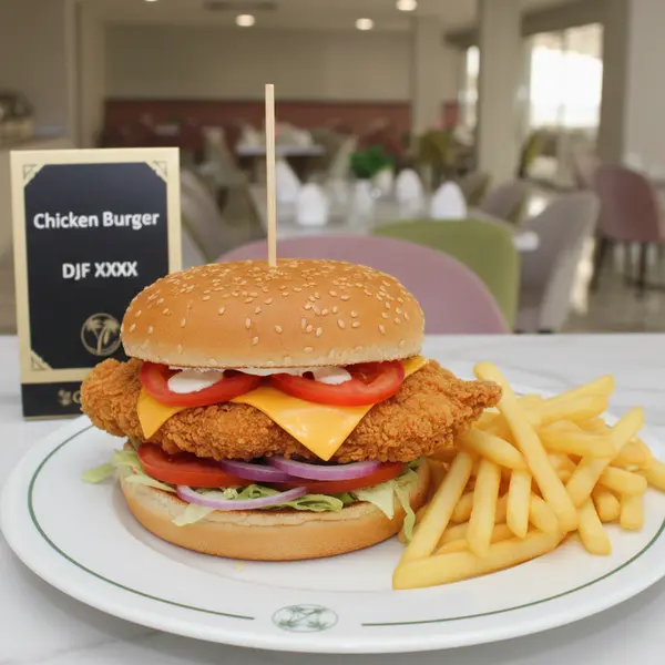 gadileh-resort-hotel-tadjurah - CHICKEN BURGER
