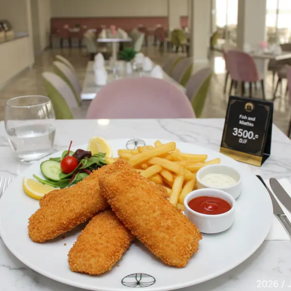 gadileh-resort-hotel-tadjurah - Fish and chips miettes