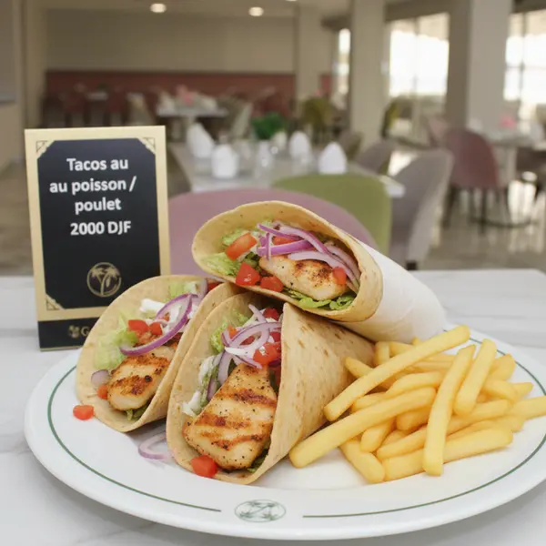 gadileh-resort-hotel-tadjurah - Tacos au poisson / poulet