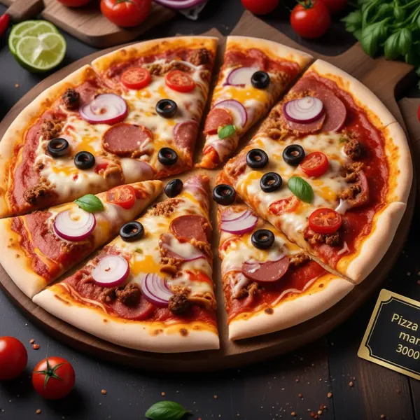 gadileh-resort-hotel-tadjurah - Pizza au bœuf marinara