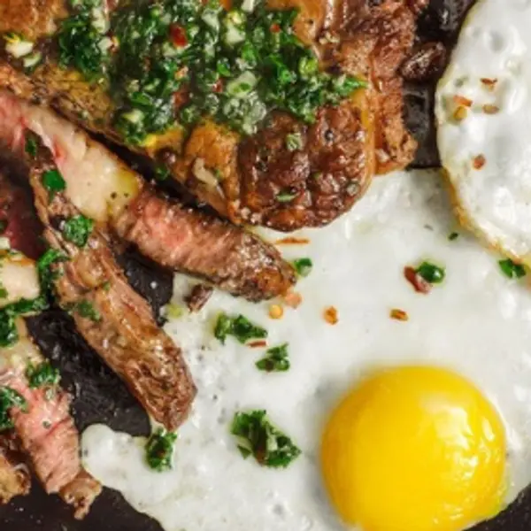 garage-cafe - steak and eggs