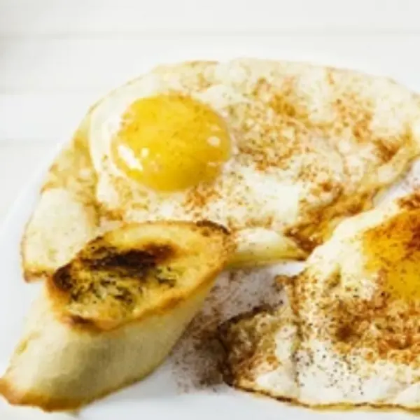 garage-cafe - Butter tostada & fried eggs