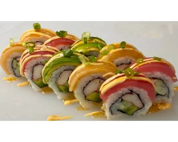 ggs-sushi-teriyaki - Spicy Rainbow Roll