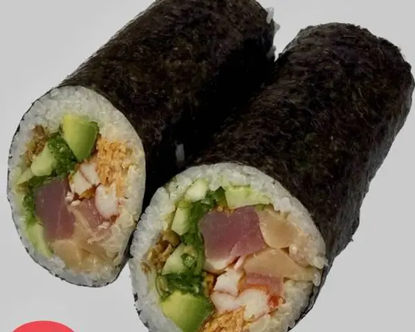 ggs-sushi-teriyaki - Poke Seafood Sushirrito (Raw)