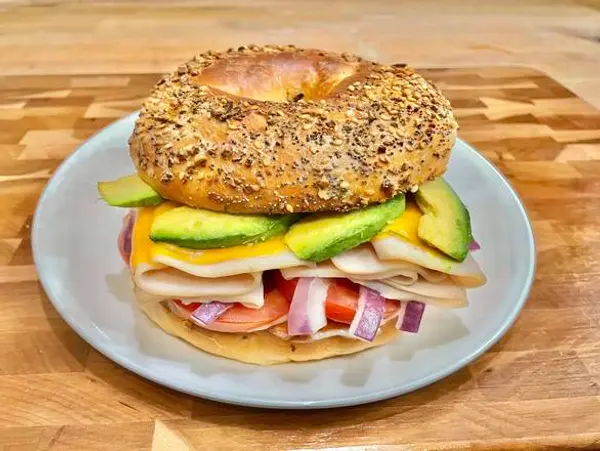 glaze-donuts-bagel-sandwiches - Turkey Avocado Melt Sandwich