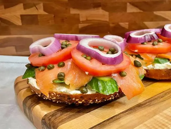 glaze-donuts-bagel-sandwiches - Supreme California Lox Bagel