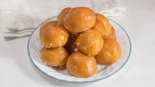 glaze-donuts-bagel-sandwiches - Dozen Donut Holes