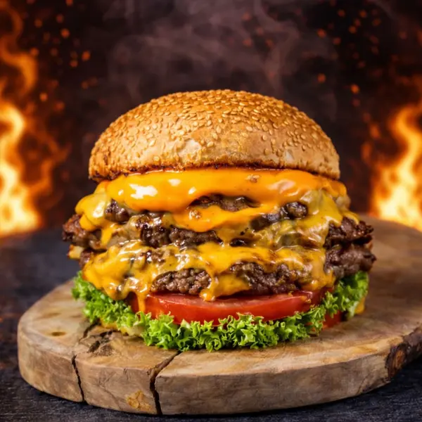 golden-burger-1 - Golden King (3x 150g Patty)