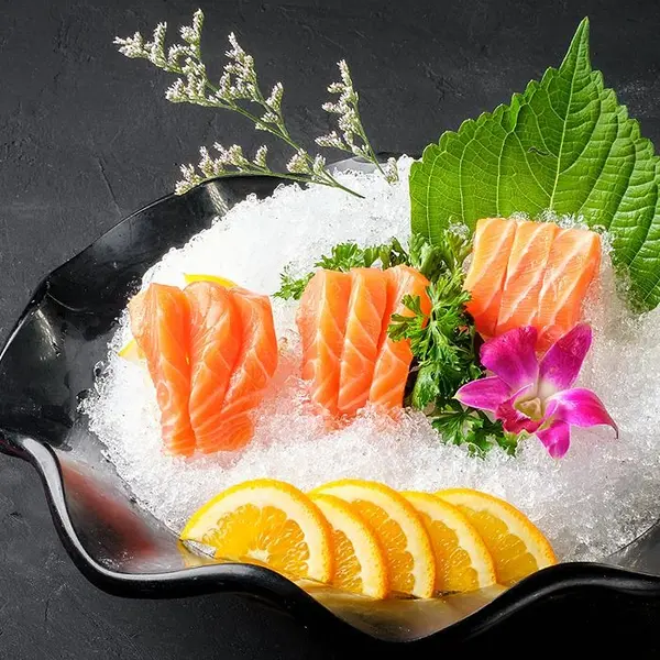 good-luck-hot-pot - E1-三文鱼刺身Salmon Sashimi