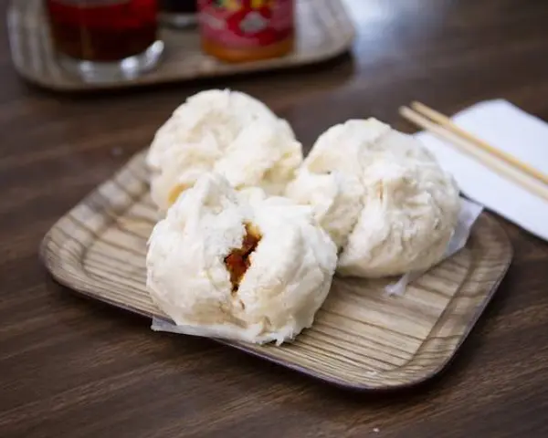 gourmet-kitchen - Steamed BBQ Pork Bun (3 pcs) 蜜汁叉燒飽（3）